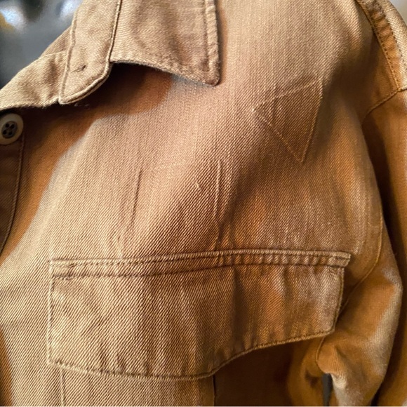 Forever 21 Button Down Long Sleeve khaki Shirt - Picture 9 of 16